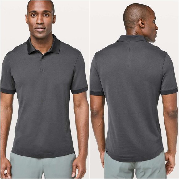 lululemon athletica Other - Lululemon Tech Pique Polo shirt short sleeve gray